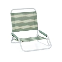 Hot Sale 🎉 Australia Only - Marquee Green Striped Compact Low Chair Stripe Green Bay / Green Tint 😍
