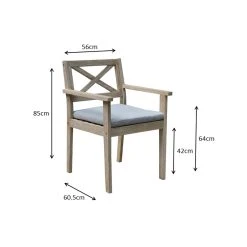 Promo ✔️ Australia Only - Marquee Brushed White Harbour Timber Dining Chair 🔥 -OutLuxe Store 075b6386690441d6b4233c23dd47bf15