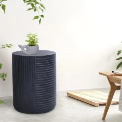 Flash Sale ✨ Australia Only - Marquee Black Lines Ceramic Stool ⭐ -OutLuxe Store 1c249d39967a439681f1c7ce1932fb7c