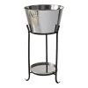 Flash Sale 😀 Marquee 20L Stainless Steel Drinks Cooler With Stand Silver / Black - To Australia ❤️