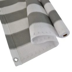 Hot Sale ❤️ Marquee 1.8 X 3m White Grey Privacy Screen Shade Cloth White And Grey - To Australia 😀