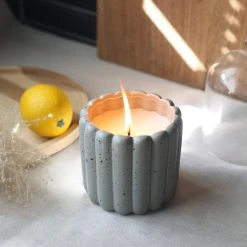 Brand new 😉 Australia Sale - Marquee 118 X 118mm Pinstripe Grey Freckle Ceramic Citronella Candle 🔔 -OutLuxe Store 30efbbb89667472d9602d1e1003ee60a