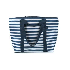 Cheapest 👍 Australia Sale - Marquee Navy Stripe 50 Can Tote Cooler Bag Navy And White Stripe 🤩