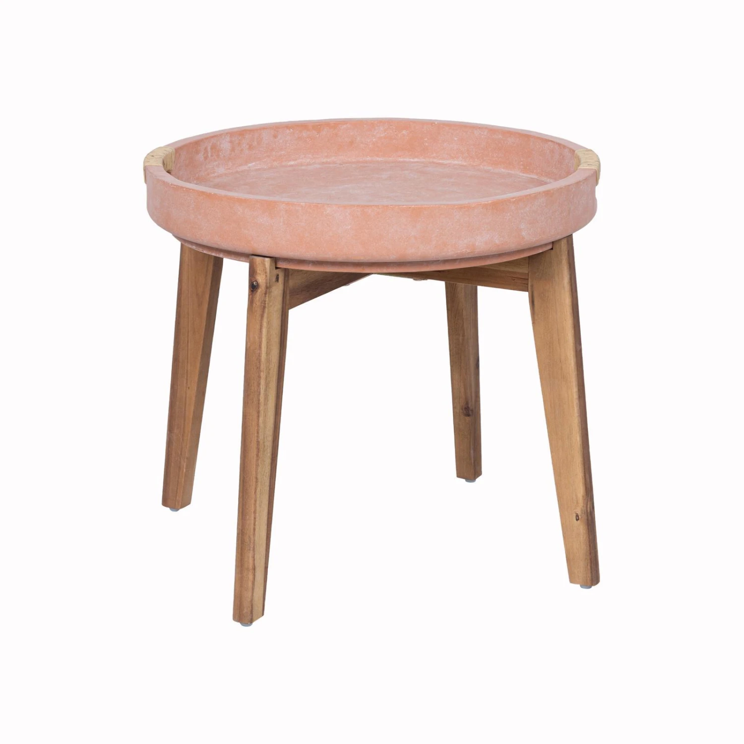 Wholesale ⌛ Australia Only - Marquee Terracotta Ceramic Side Table With Timber Legs ❤️ 1 Wholesale ⌛ Australia Only - Marquee Terracotta Ceramic Side Table With Timber Legs ❤️