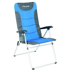 Best Sale 🔥 Australia Sale - Marquee 5 Position Folding Chair Blue & Grey 🥰