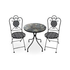 Budget ⌛ Australia Sale - Marquee 3 Piece Mosaic Tile Bistro Setting ⭐