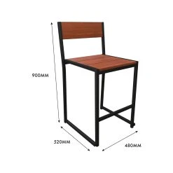 Wholesale ❤️ Australia Only - Marquee Trentham Outdoor Bar Chair Black And Natural ⌛ -OutLuxe Store 581327890210497a86c3d23af01588a3