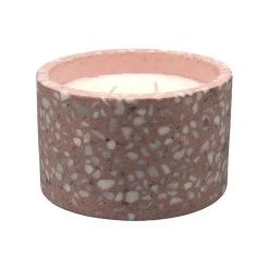 Best Sale 🎉 Australia Only - Marquee 130 X 130 X 80mm Terrazzo Pink Citronella Candle 😉