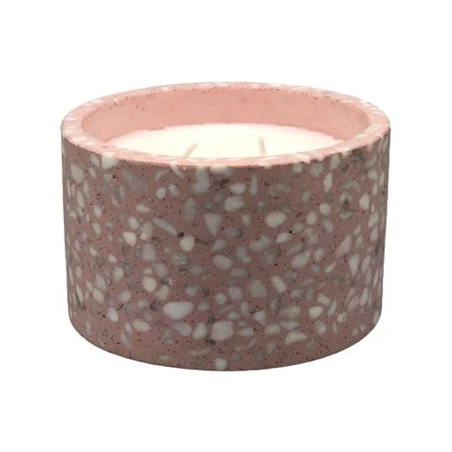 Best Sale 🎉 Australia Only - Marquee 130 X 130 X 80mm Terrazzo Pink Citronella Candle 😉 -OutLuxe Store 5ced550f8cca4209b57916e6ad74262b