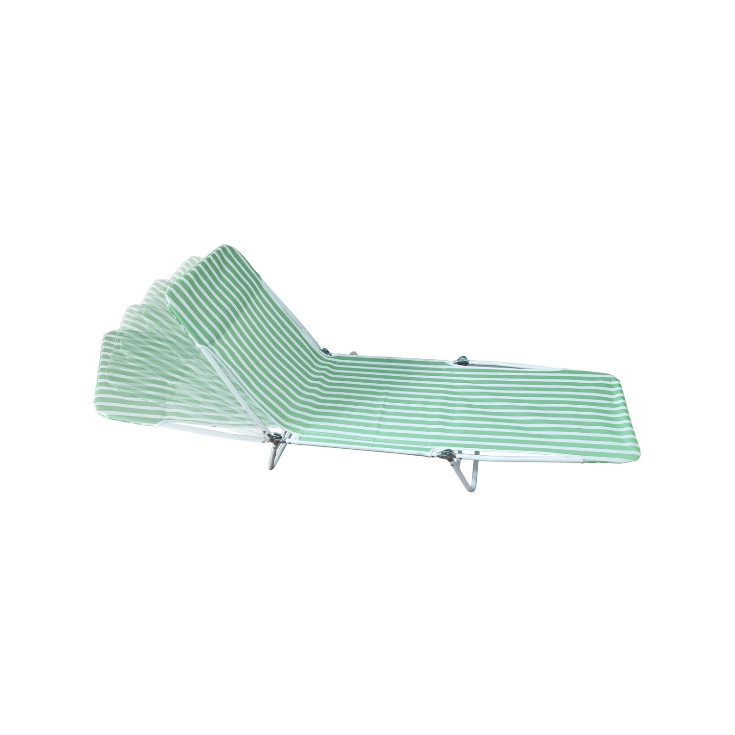 Best Sale โ๏ธ Australia Only - Marquee Striped Adjustable Sunlounge - Green ๐งจ 2 Best Sale โ๏ธ Australia Only - Marquee Striped Adjustable Sunlounge - Green ๐งจ - Image 2