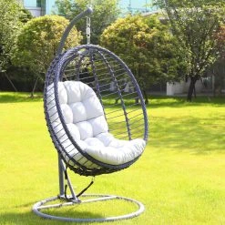 Buy 👍 Australia Only - Marquee Indigo Foldable Hanging Egg Chair 🎁 -OutLuxe Store 76a0828eea07422481132f402c1dabf2