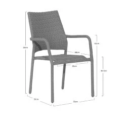 Best reviews of ✔️ Marquee Bayfield Wicker Dining Chair Grey - To Australia ⭐ -OutLuxe Store 9659b4fb12bf4368873bd9f07dd54671