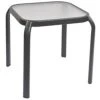 Brand new 😉 Australia Sale - Marquee Square Glass Top Steel Side Table Charcoal ⭐