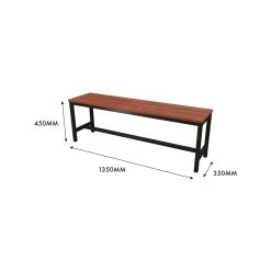 Best Sale 🌟 Australia Sale - Marquee 135cm Trentham Outdoor Bench Black And Natural ⌛ -OutLuxe Store bd5d6c5985ec4eb4b9003f9fc73a2c3a