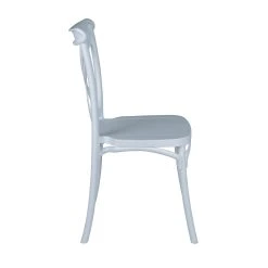 Outlet 😍 Australia Only - Marquee White Cross-Back Dining Chair ⭐ -OutLuxe Store c324cc12be784bdeba0c05d7928cb80c