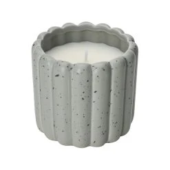 Brand new 😉 Australia Sale - Marquee 118 X 118mm Pinstripe Grey Freckle Ceramic Citronella Candle 🔔