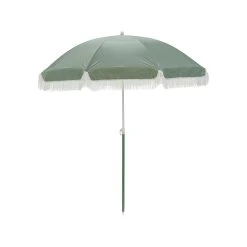 Outlet ✨ Marquee 1.6m Solid Green Beach Umbrella With Tassels Solid Green Bay - To Australia 😉