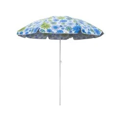 Wholesale ⭐ Australia Only - Marquee 2m Blue Flower Pattern Portable Shade Umbrella ✔️