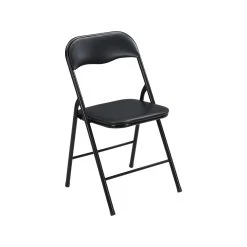 Best Sale ❤️ Australia Only - Marquee Padded Vinyl Black Folding Chair 🤩